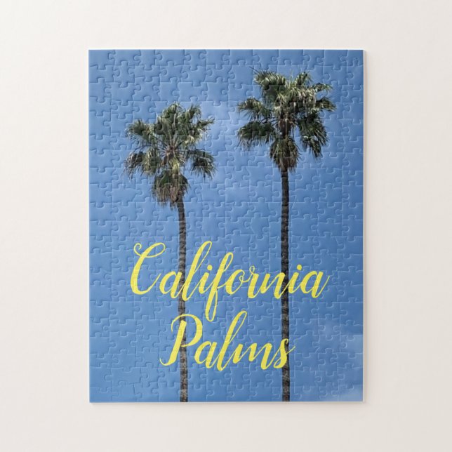 California Palm Trees Foto Jigsaw Puzzle (Vertikal)