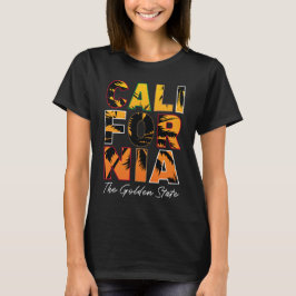 California Palm Trees gefüllt Briefe T - Shirt