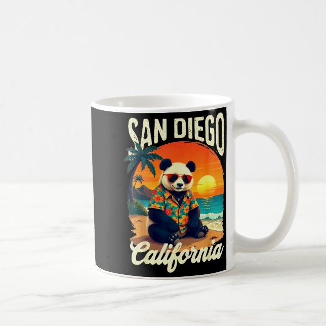 California Panda Zoo San Diego New Year 2025 Famil Kaffeetasse (Rechts)
