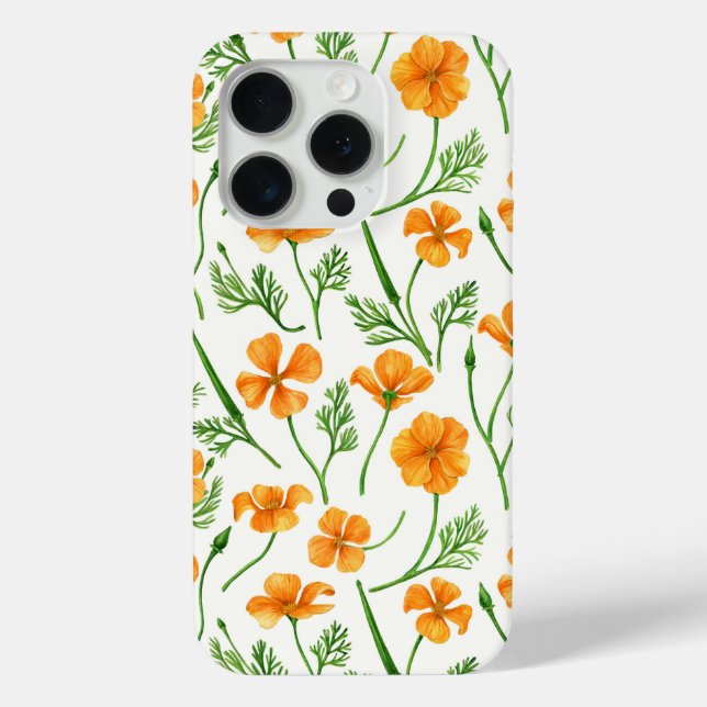 California Pappi, sommerliche Blume, Orange Case-Mate iPhone Hülle (Rückseite)