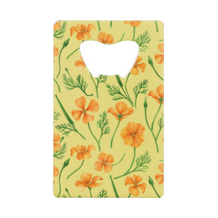 California Pappi, sommerliche Blume, Orange Geldbeutel Flaschenöffner