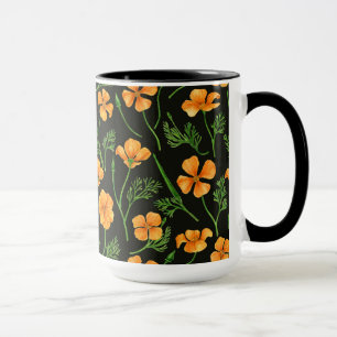 California Pappi, sommerliche Blume, Orange Tasse