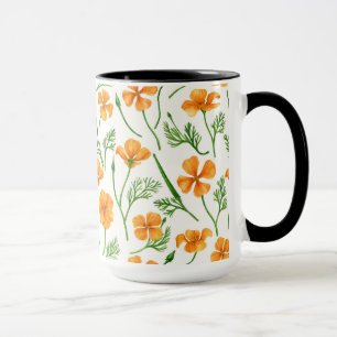 California Pappi, sommerliche Blume, Orange Tasse