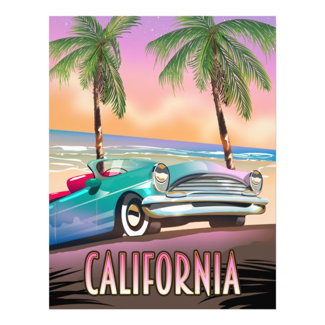 California Paradise Sunset Fotodruck (Vorne)