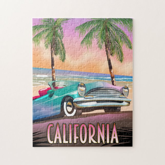 California Paradise Sunset Puzzle (Vertikal)