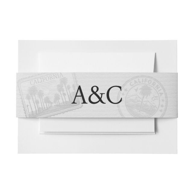 California Passport Einladungsbanderole (Vorderseite Beispiel)