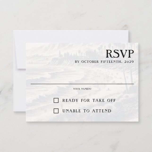 California Passport RSVP Card (Vorderseite)