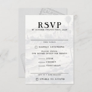 California Passport RSVP Karte