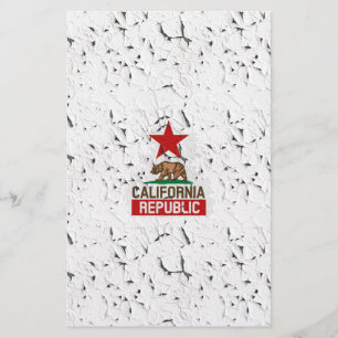 California Peeling Paint Decor Briefpapier