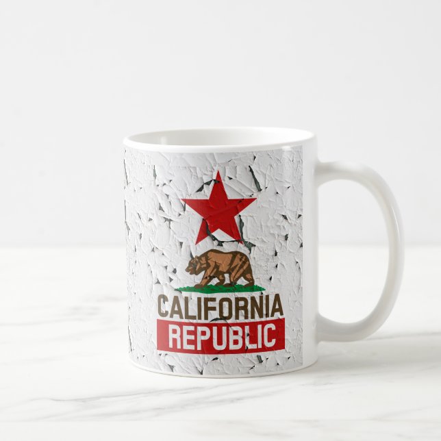 California Peeling Paint Decor Kaffeetasse (Rechts)