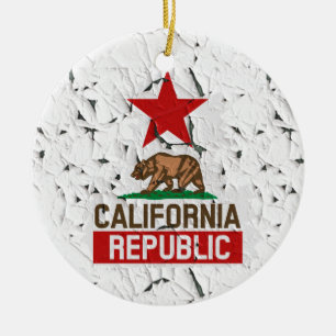 California Peeling Paint Decor Keramik Ornament