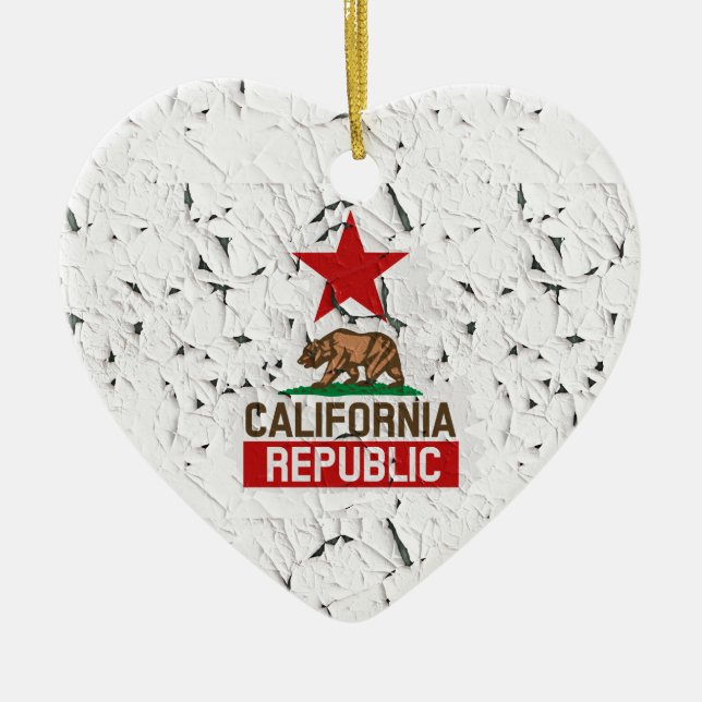 California Peeling Paint Decor Keramikornament (Vorne)