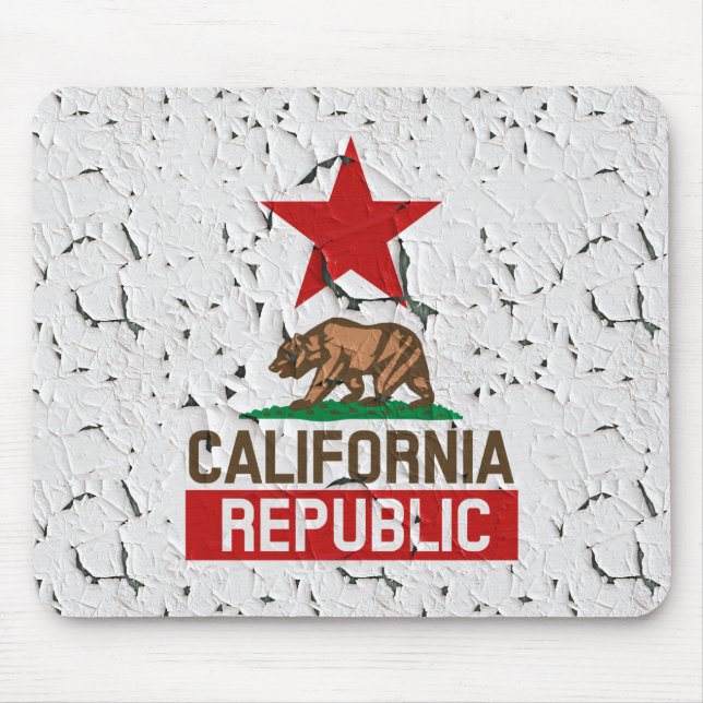 California Peeling Paint Decor Mousepad (Vorne)