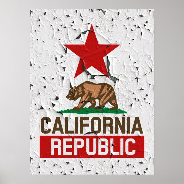 California Peeling Paint Poster (Vorne)