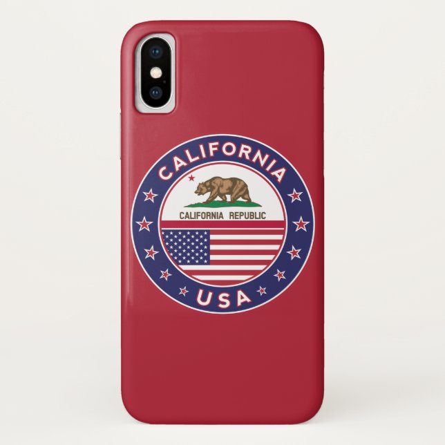 California Phone Case (red version) (Rückseite)