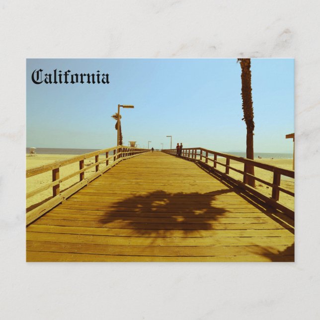 California Pier Postkarte (Vorderseite)