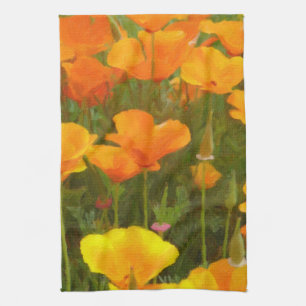 California Poppies Art Handtuch