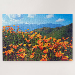California Poppies Covering a Hillside Puzzle
