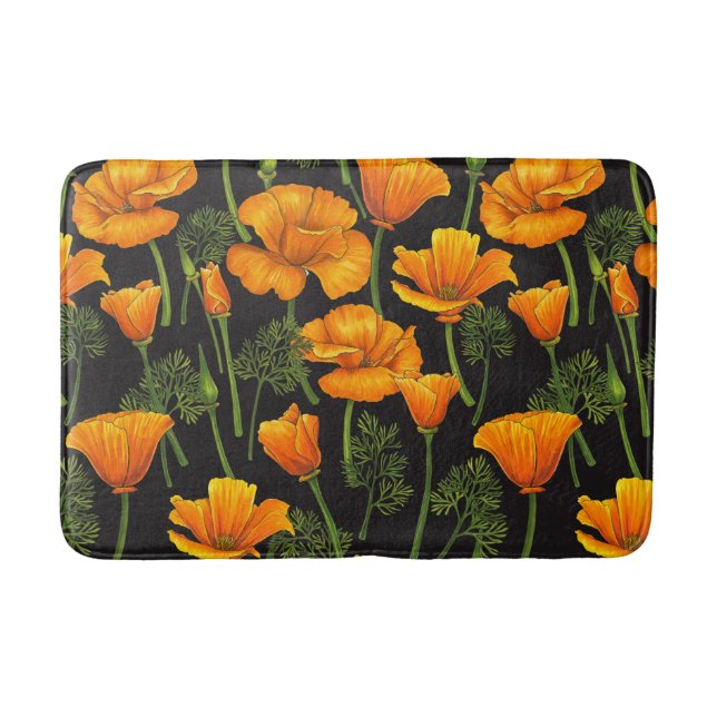 California poppy badematte (Vorderseite)
