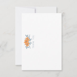 California Poppy Brautparty Flat Dankeskarte