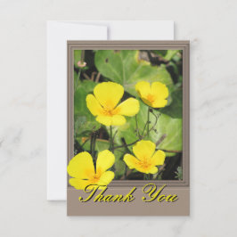 California Poppy Danke-Card Dankeskarte
