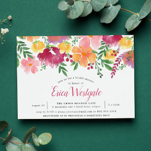 California Poppy Einladung zur Brautdusche