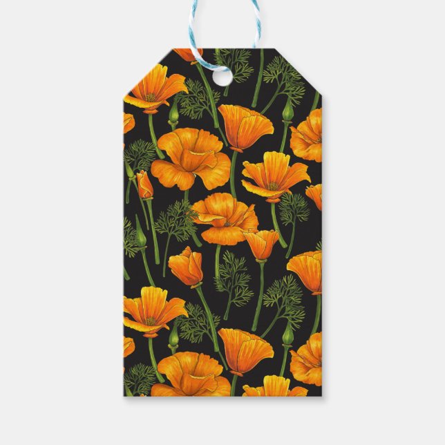 California poppy geschenkanhänger (Vorderseite)