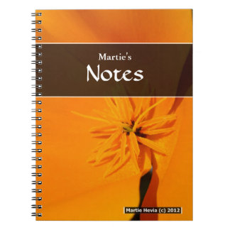 California Poppy Notebook Notizblock