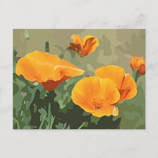 California Poppy Postkarte