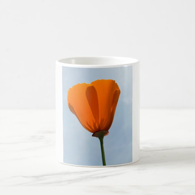 California Poppy Silhouette Kaffeetasse (Mittel)