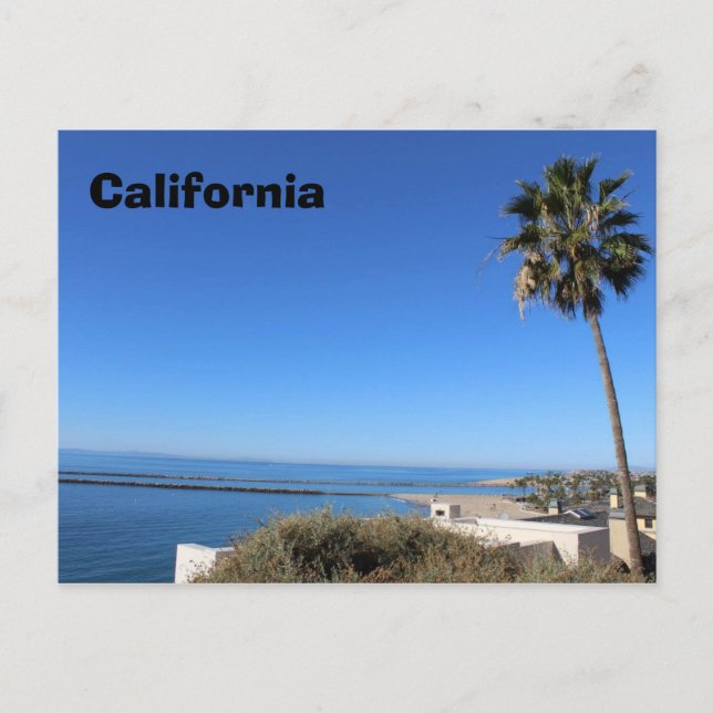 California Postcard Beach Trip Souvenir Pazifik Postkarte (Vorderseite)