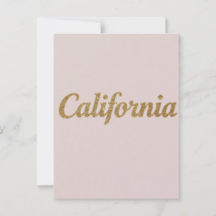 California Postcard - Fett Typografy Design Postkarte
