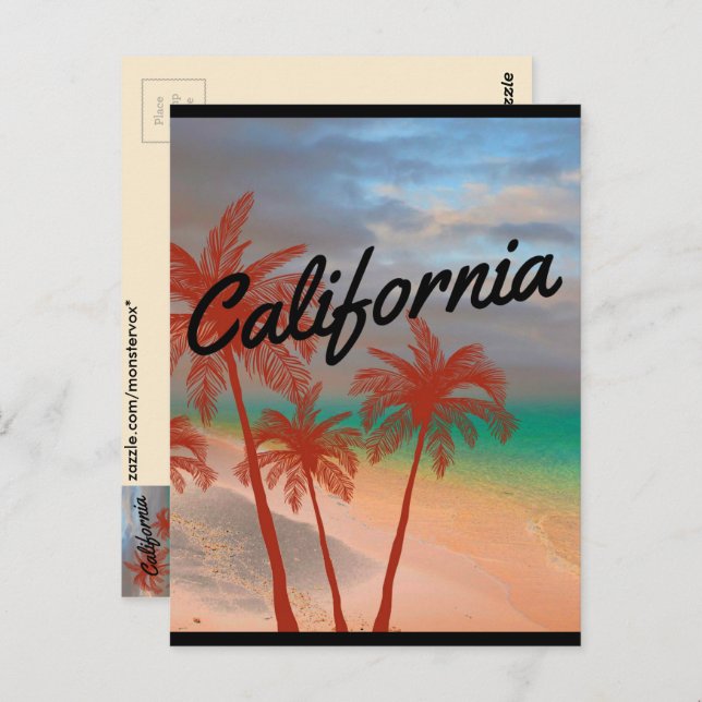 California Postcard Postkarte (Vorne/Hinten)