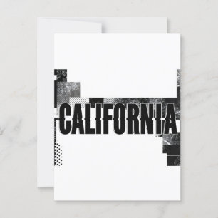 California Postcard - Trendy Text Postkarte