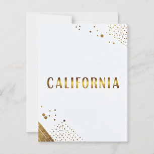 California Postcard - Trendy Text Postkarte