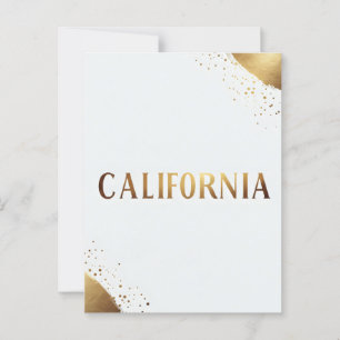California Postcard - Trendy Text Postkarte