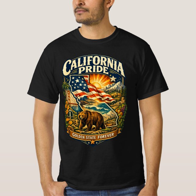 California Pride Golden State Forever T-Shirt (Vorderseite)