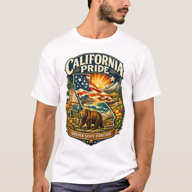 California Pride Golden State Forever T-Shirt (Vorderseite)