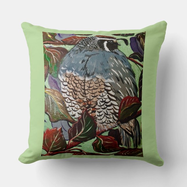 California Quail Pillow 1 Kissen (Vorderseite)