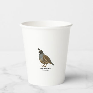 California Quail - Vögel in Kalifornien Pappbecher