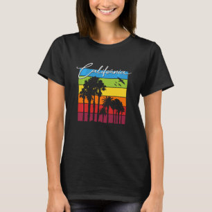 California Rainbow Palm Trees Cali Souvenir T-Shirt