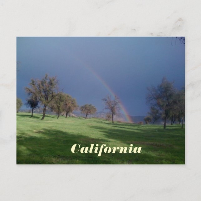 California Rainbow Postcard Postkarte (Vorderseite)