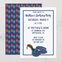 California Red Side Garter Snake Birthday Party