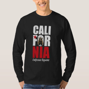 California Republic Bear mit Sonnenbrille USA Staa T-Shirt