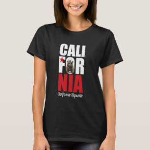 California Republic Bear mit Sonnenbrille USA Staa T-Shirt