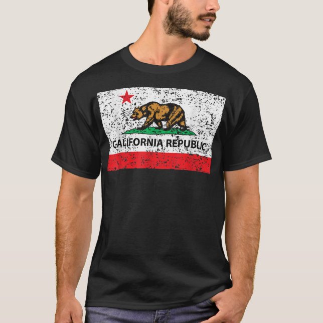 California Republic Cali Flag T - Shirt Socal Norc (Vorderseite)