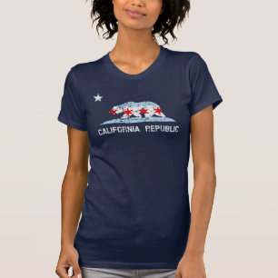 California Republic Chicago Transplantatflagge Mas T-Shirt