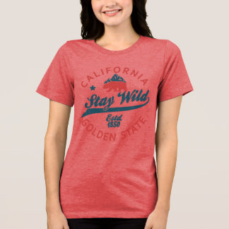 California Republic Estd 1850 Bleibe Wild Grunge B Tri-Blend Shirt