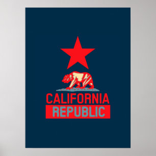 California Republic in Urban Hope Style Poster