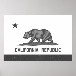 California Republic (Schwarz) Poster